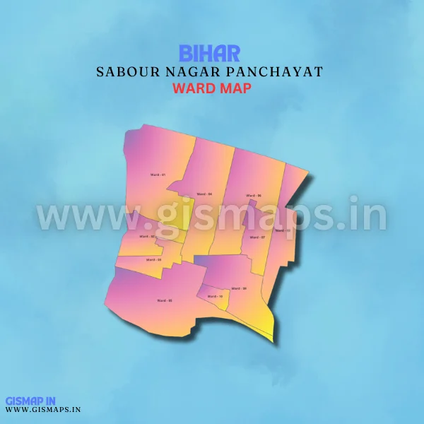 Sabour Nagar Panchayat Ward Map